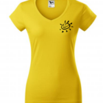 sebeláskové tričko žluté